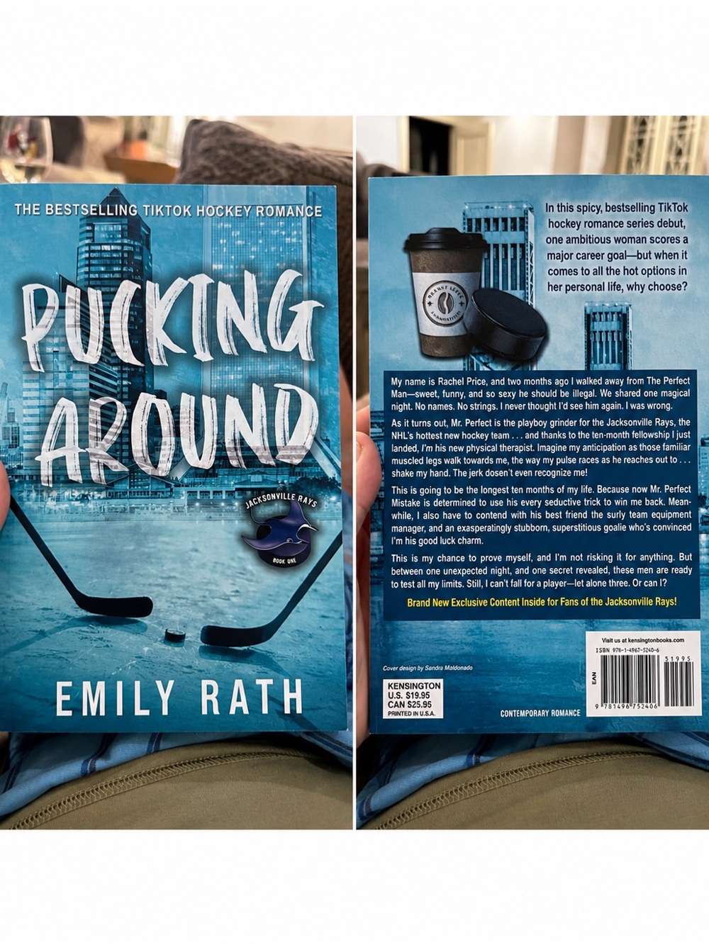 Pucking Around by Emily Rath - Teal Blue Cover